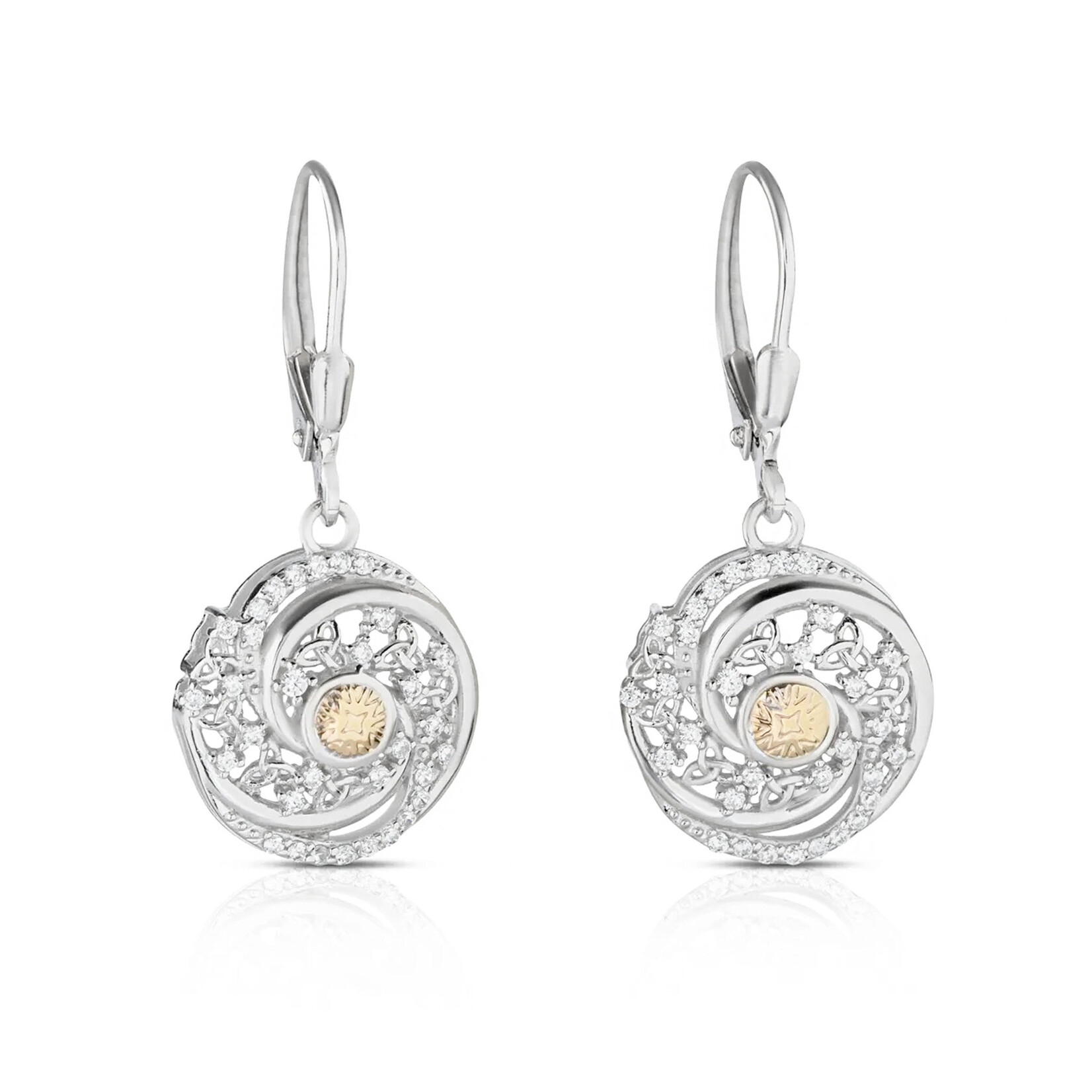 EARRINGS BORU STERLING SOLSTICE SWIRL DROP EARRINGS