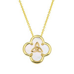 PENDANTS & NECKLACES SHANORE HARMONY GOLD VERMEIL CLOVER TRINITY PENDANT