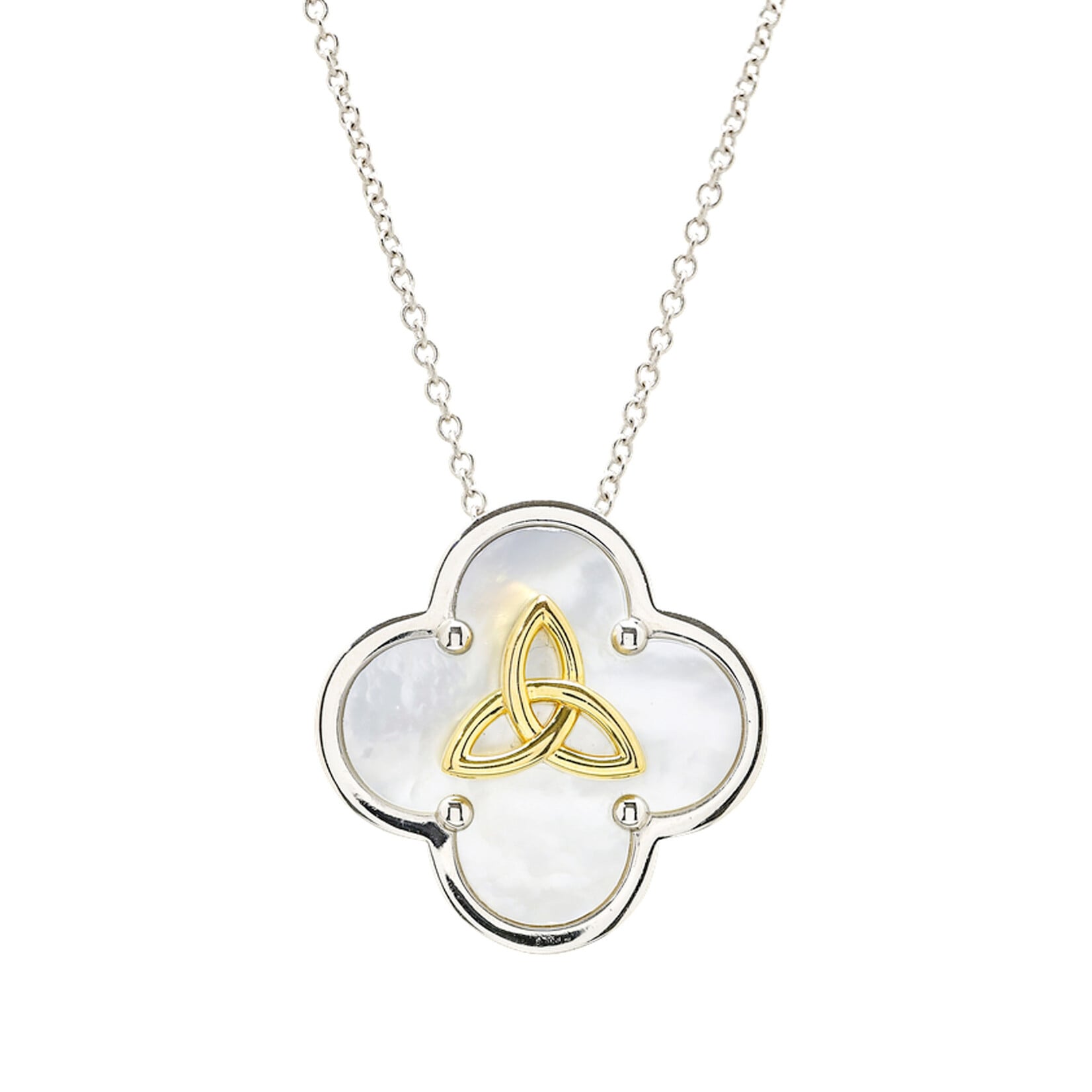PENDANTS & NECKLACES SHANORE HARMONY STERLING CLOVER TRINITY PENDANT
