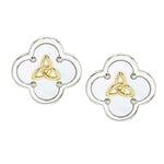 EARRINGS SHANORE HARMONY STERLING CLOVER TRIN POST EARRINGS