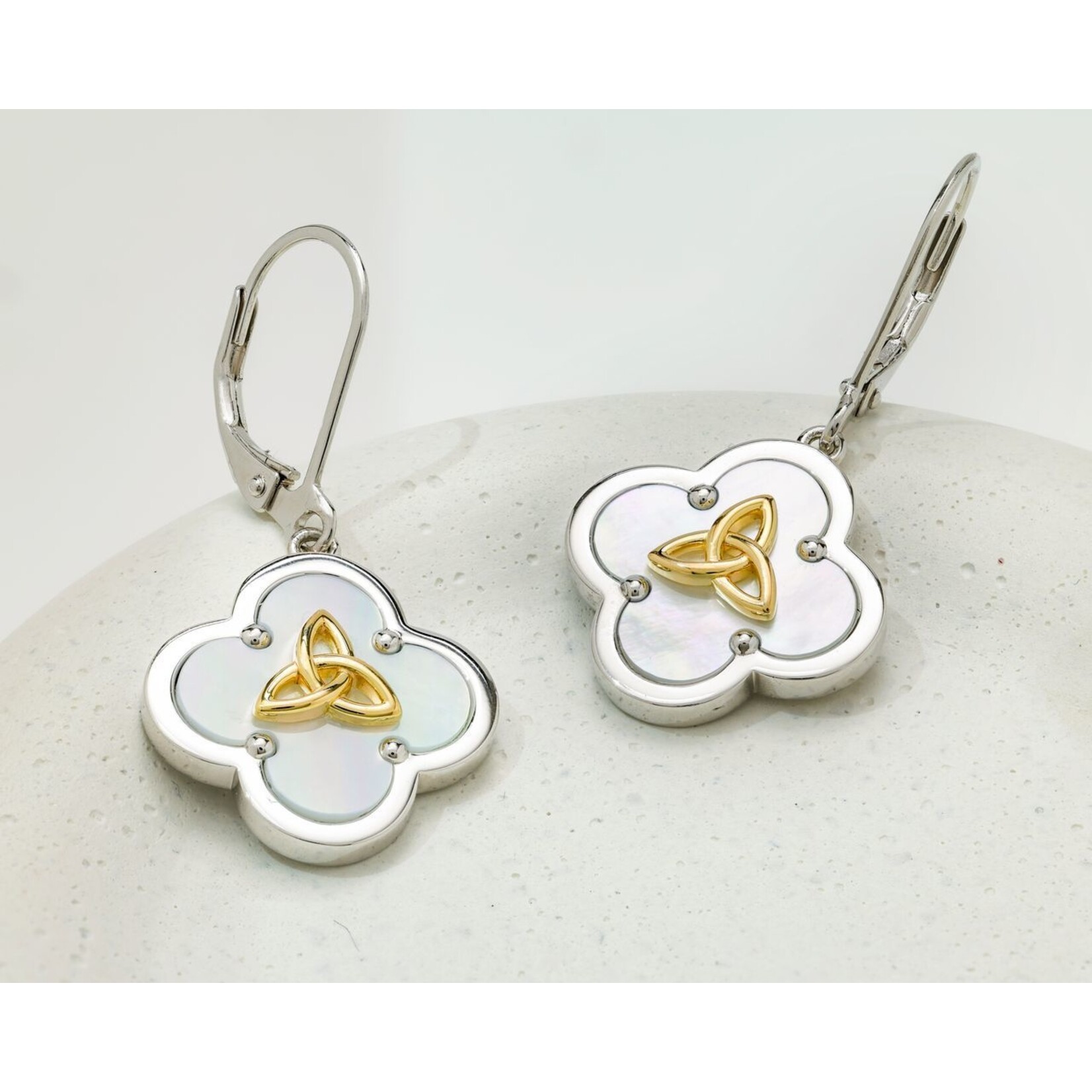 EARRINGS SHANORE HARMONY STERLING CLOVER TRIN DROP EARRINGS