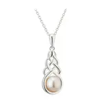 PENDANTS & NECKLACES SOLVAR STERLING & FRESH WATER PEARL CELTIC PENDANT
