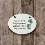 PLAQUES, SIGNS & POSTERS IRISH OVAL CERAMIC MEDIUM PLAQUE -