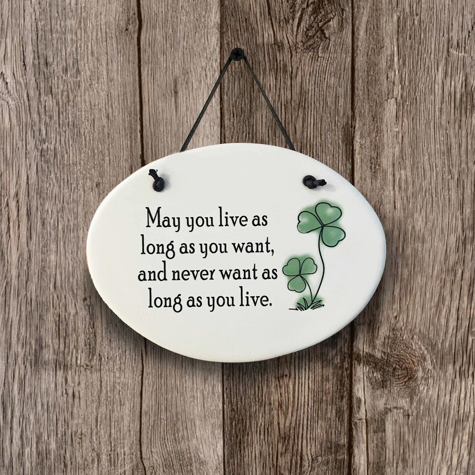 PLAQUES, SIGNS & POSTERS IRISH OVAL CERAMIC MEDIUM PLAQUE -