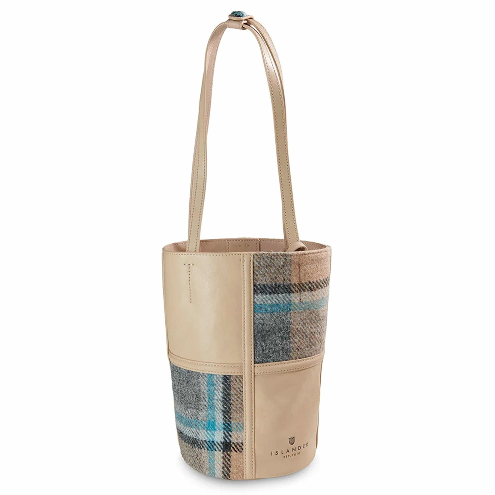 ACCESSORIES ISLANDER ORLAGH BUCKET TOTE w HARRIS TWEED Islander Check