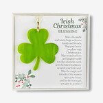 DECOR STAINED GLASS SHAMROCK - Irish Christmas Blessing
