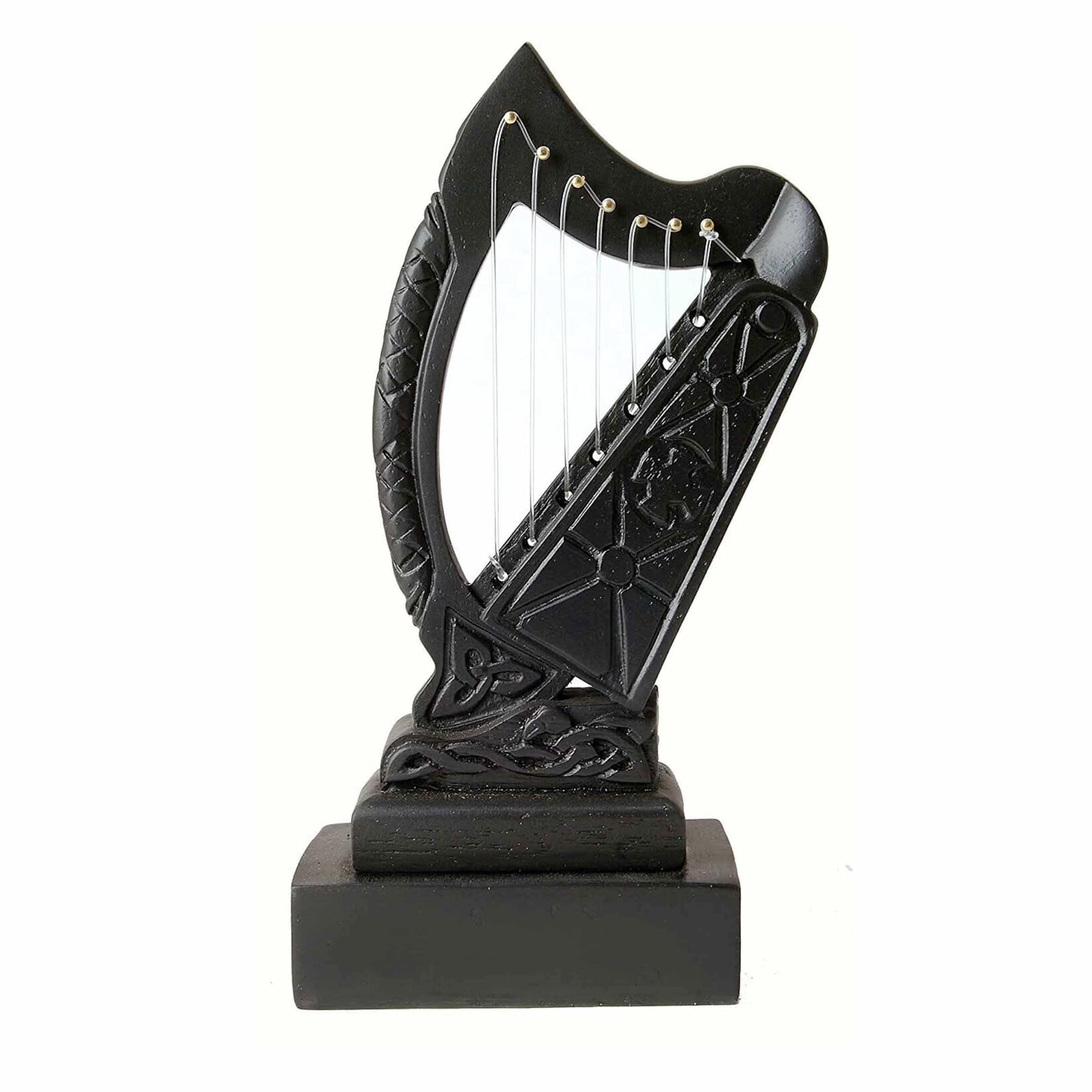 DECOR IRISH TURF CRAFTS - BARDIC HARP 8"