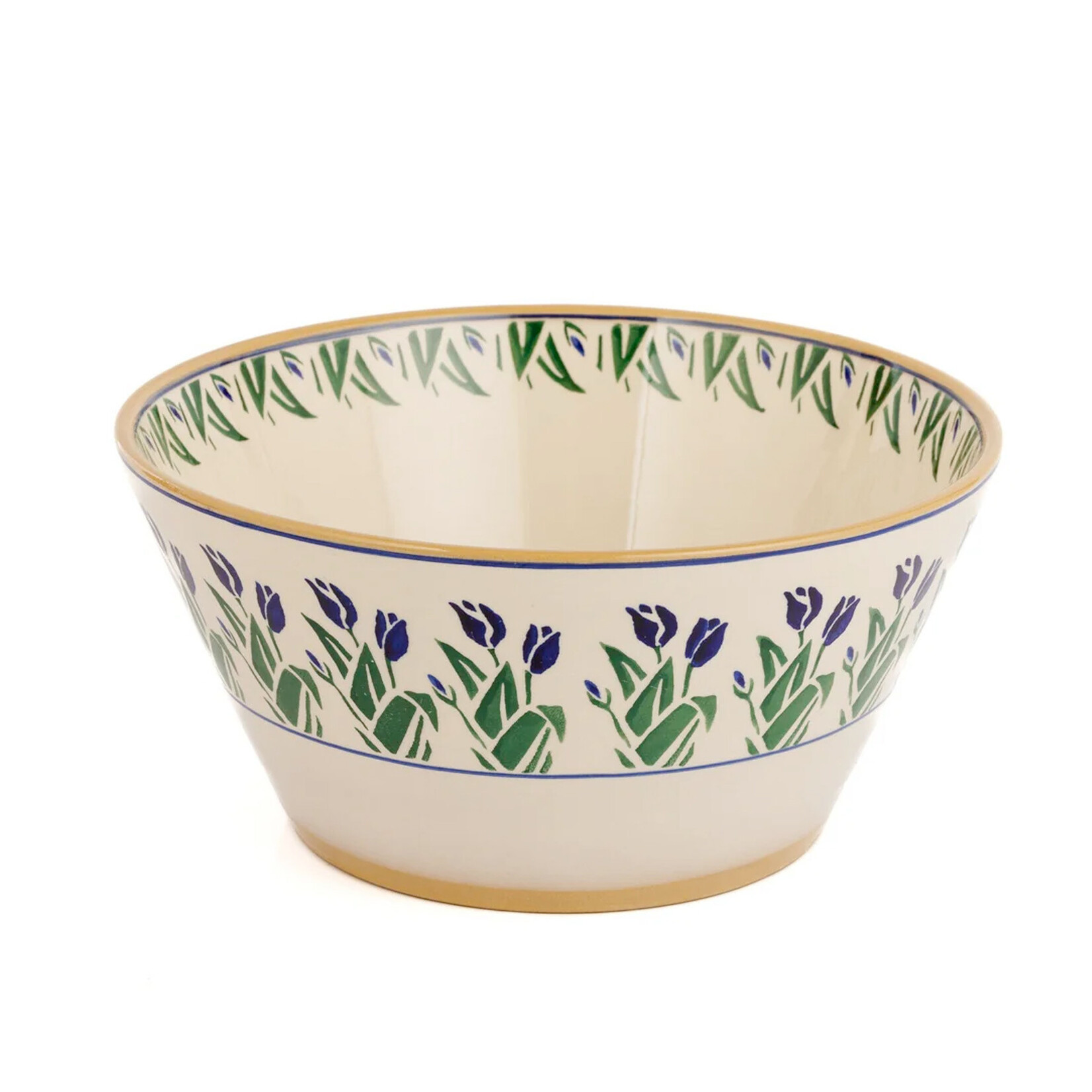 VASES & BOWLS NICHOLAS MOSSE LARGE ANGLED BOWL - Blue Blooms