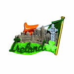 NOVELTY IRELAND MAGNET - Flag/Castle/Cross