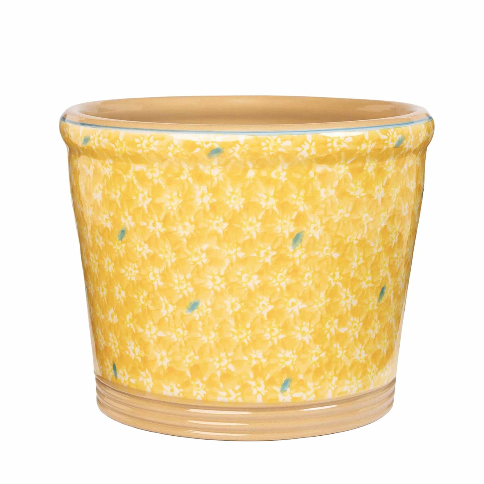 GARDEN NICHOLAS MOSSE MED INDOOR CACHE POT - Yellow Lawn
