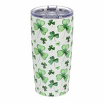 NOVELTY STAINLESS STEEL 20oz SHAMROCK TUMBLER