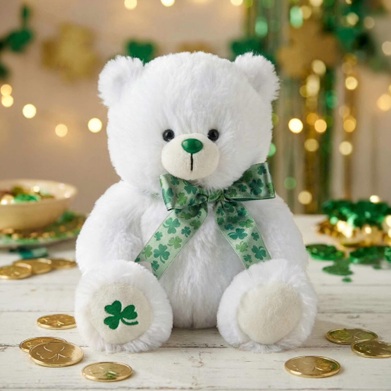 TOYS SHAMROCK SNUGGLES BEAR