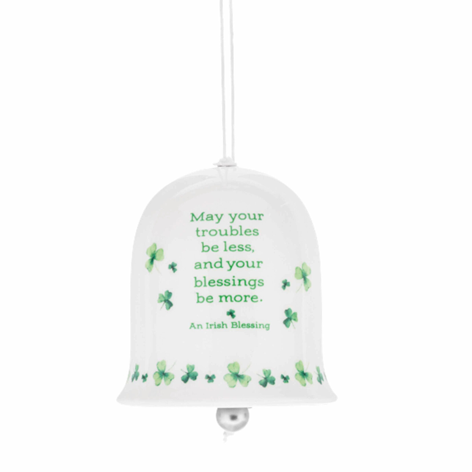 NOVELTY AN IRISH BLESSING CERAMIC BELL