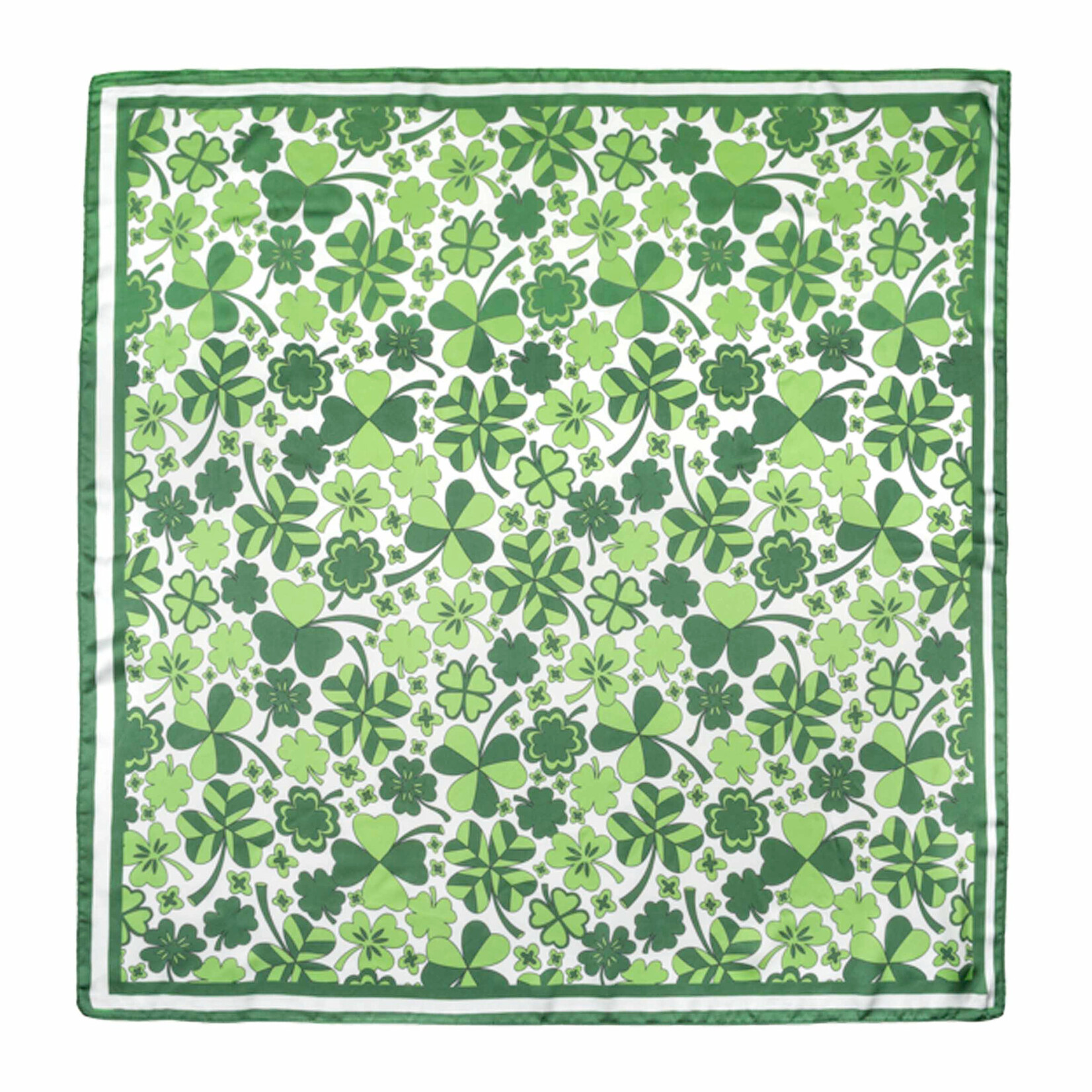 NOVELTY NOVELTY PADDY'S DAY CLOVER SQR SCARF