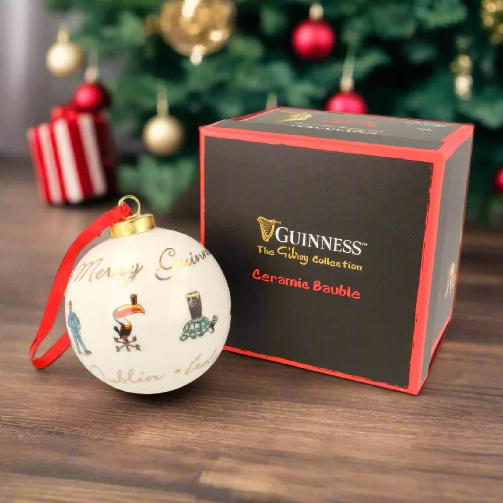 ORNAMENTS GUINNESS GILROY CERAMIC BAUBLE