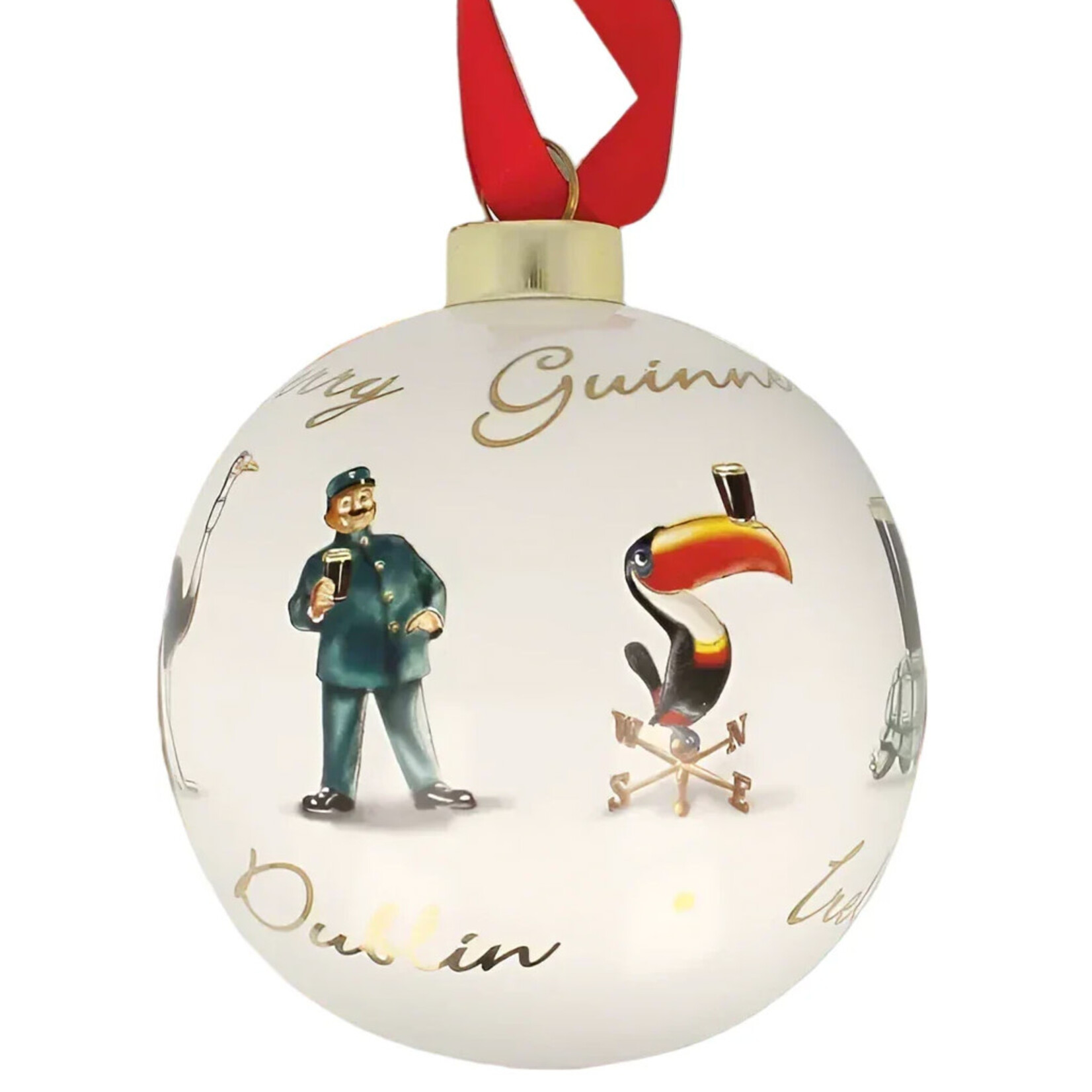 ORNAMENTS GUINNESS GILROY CERAMIC BAUBLE