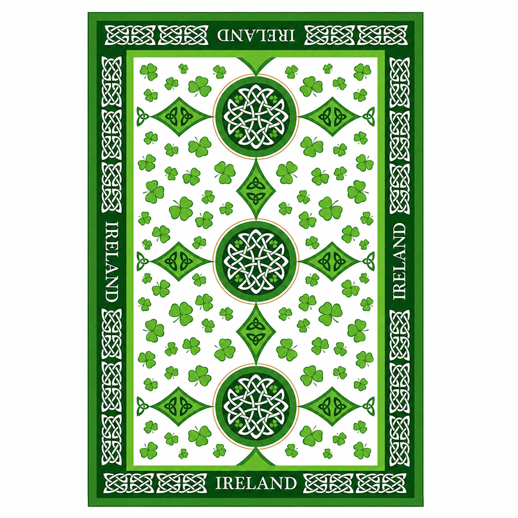 KITCHEN & ACCESSORIES TEA TOWEL - Scattered Shamrocks