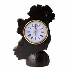 DECOR IRISH TURF CRAFTS - MAP OF IRL CLOCK 8"