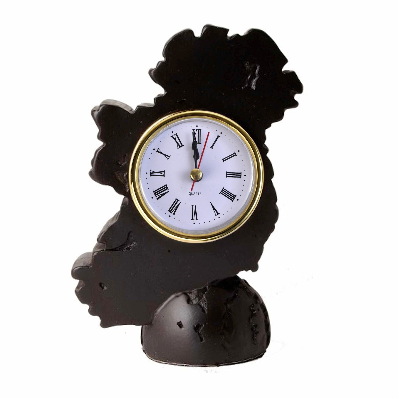 DECOR IRISH TURF CRAFTS - MAP OF IRL CLOCK 8"