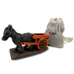 DECOR IRISH TURF CRAFTS - INCENSE BURNER DONKEY CART SET