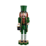 HOLIDAY DECOR IRISH LEPRECHAUN SOLDIER NUTCRACKER