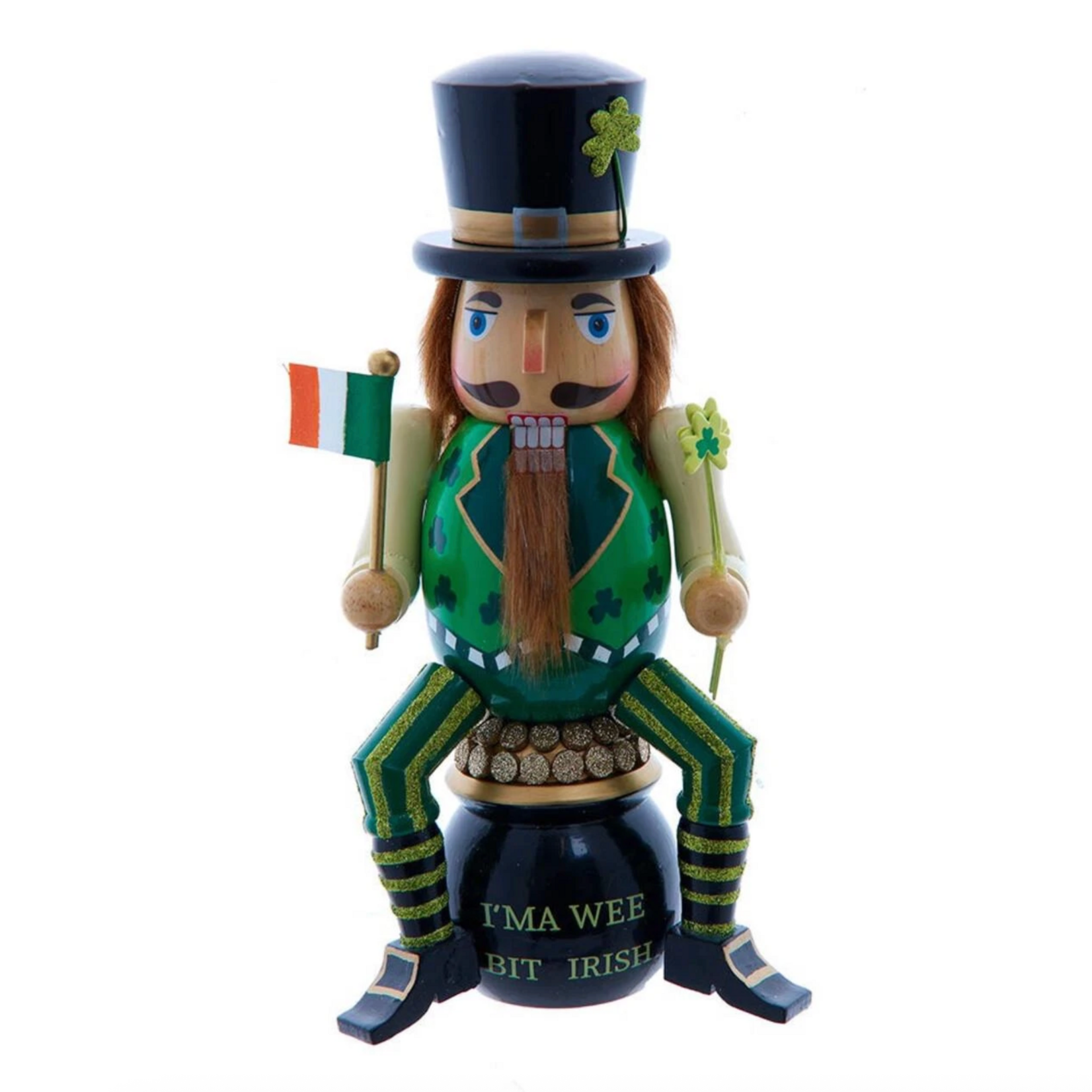 HOLIDAY DECOR "WEE BIT IRISH" NUTCRACKER