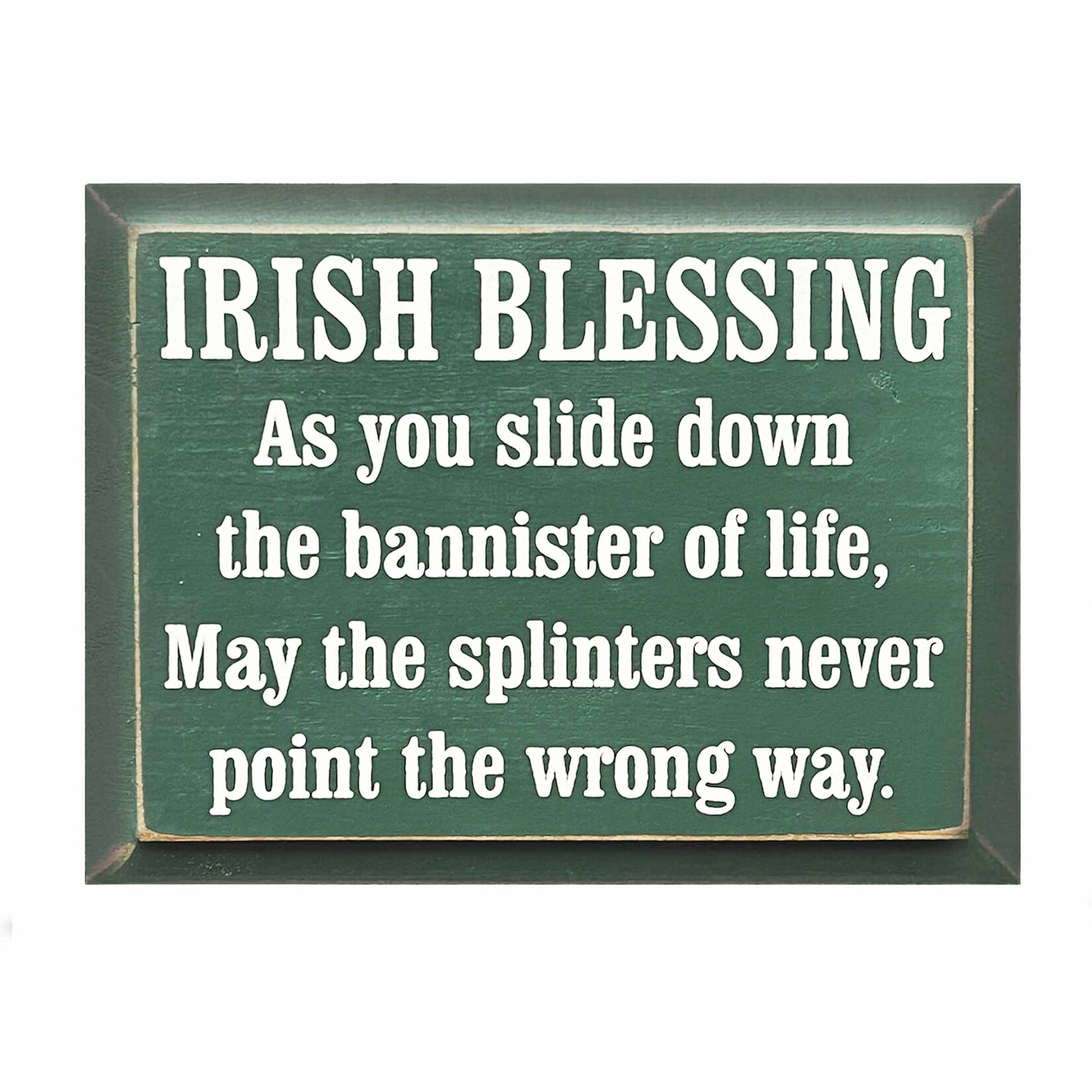 PLAQUES, SIGNS & POSTERS IRISH BLESSING - BANNISTER OF LIFE WOOD SIGN