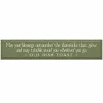 PLAQUES, SIGNS & POSTERS MAY YOUR BLESSINGS OUTNUMBER... IRISH WOOD SIGN