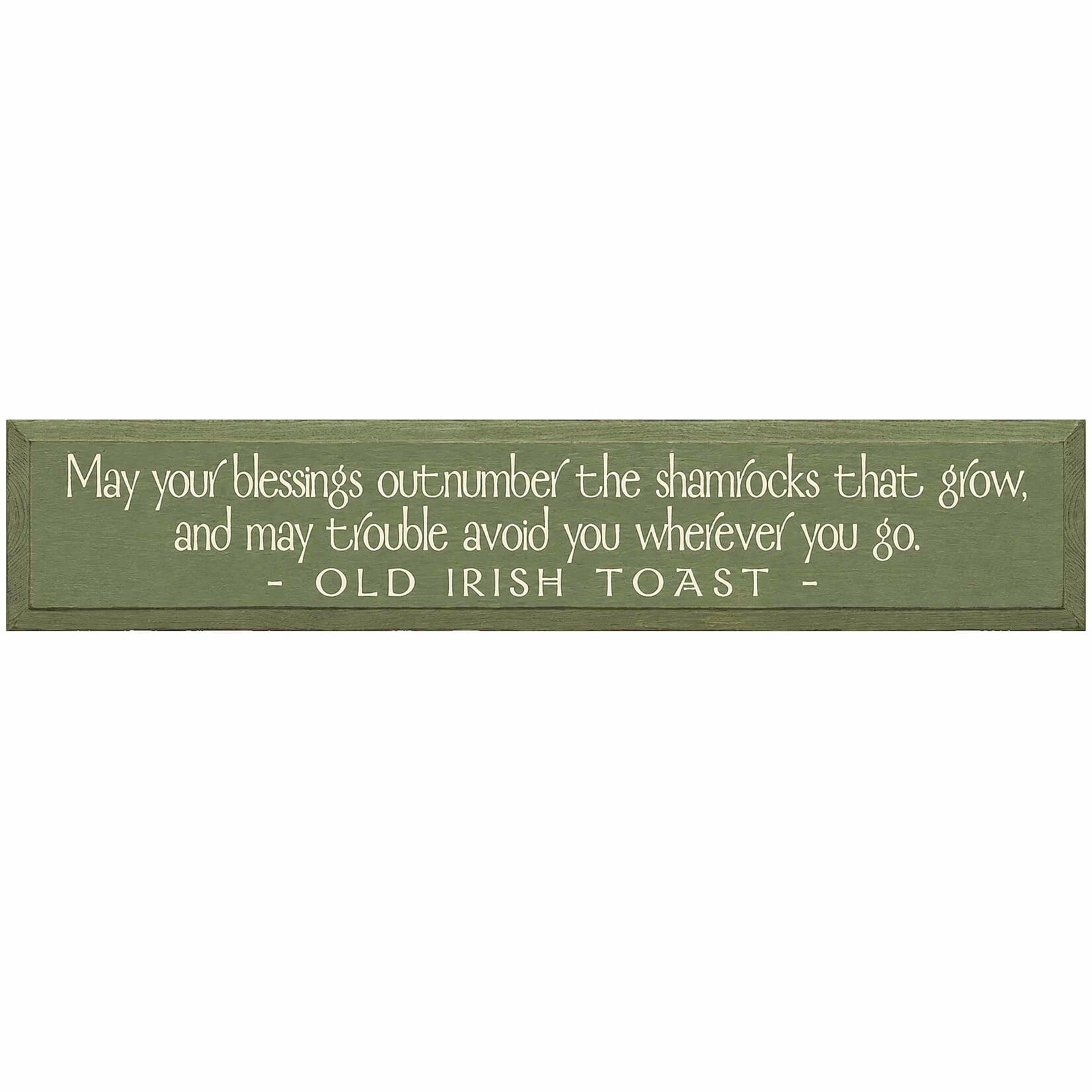 PLAQUES, SIGNS & POSTERS MAY YOUR BLESSINGS OUTNUMBER... IRISH WOOD SIGN
