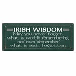 PLAQUES, SIGNS & POSTERS IRISH WISDOM WOOD SIGN