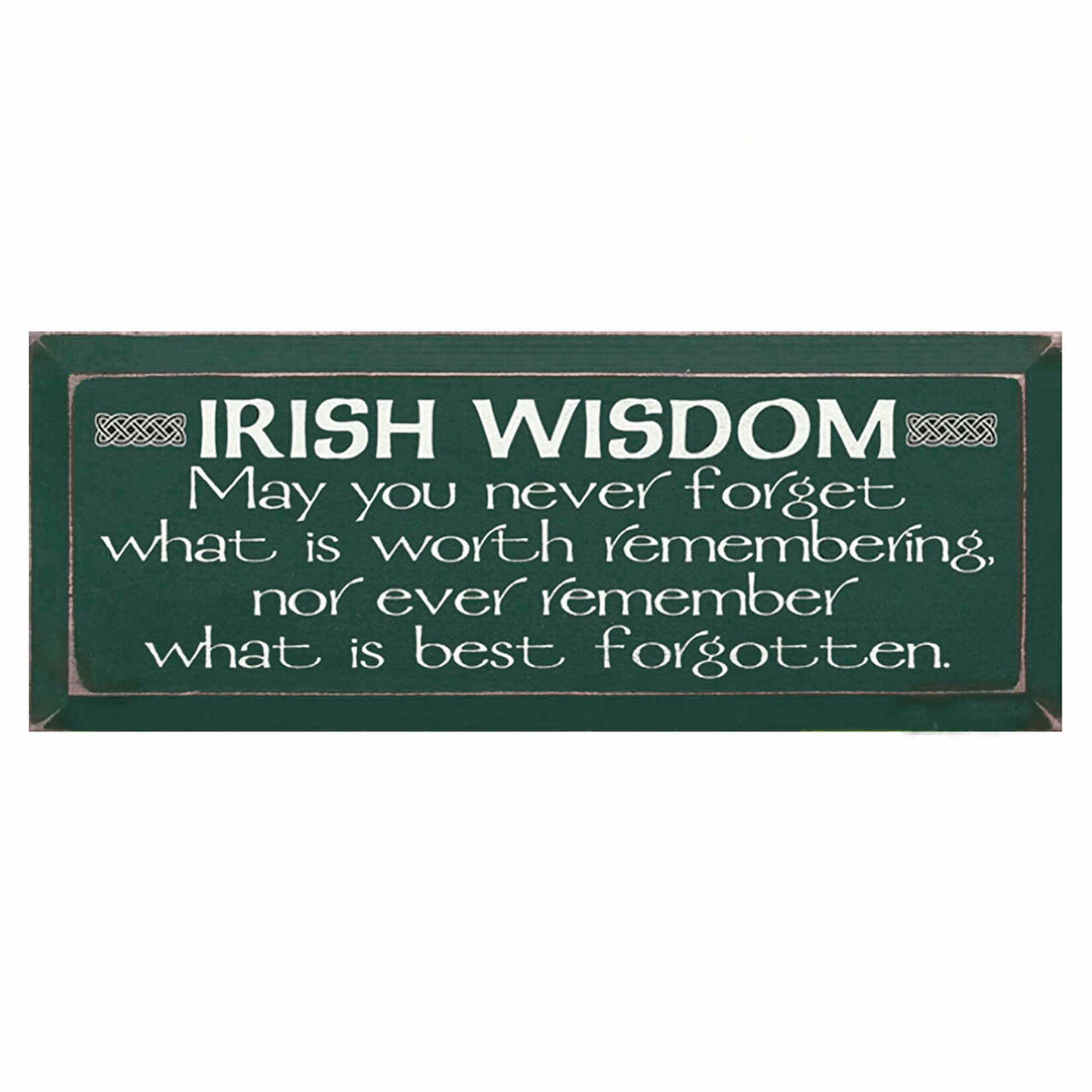 PLAQUES, SIGNS & POSTERS IRISH WISDOM WOOD SIGN