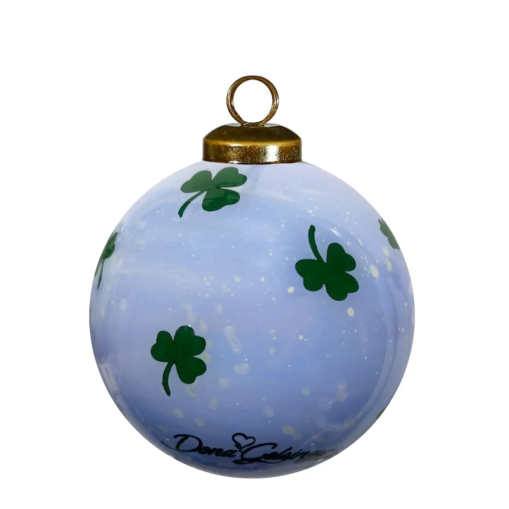ORNAMENTS GLASS BAUBLE ORNAMENT - Irish Snowman