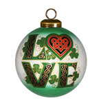 ORNAMENTS GLASS BAUBLE ORNAMENT - Celtic Love