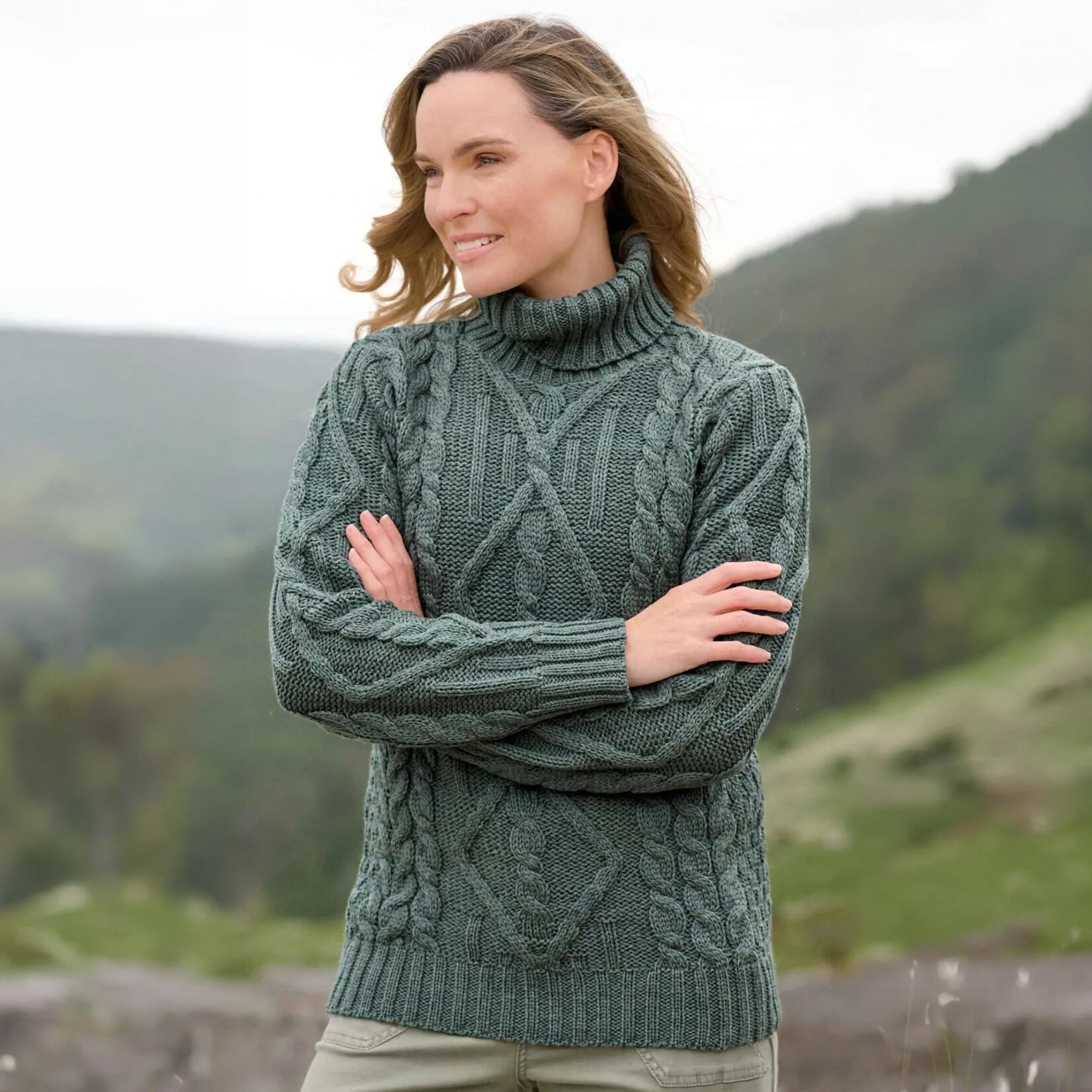SWEATERS INCH TRADITIONAL TURTLE NECK SWEATER - Thundra