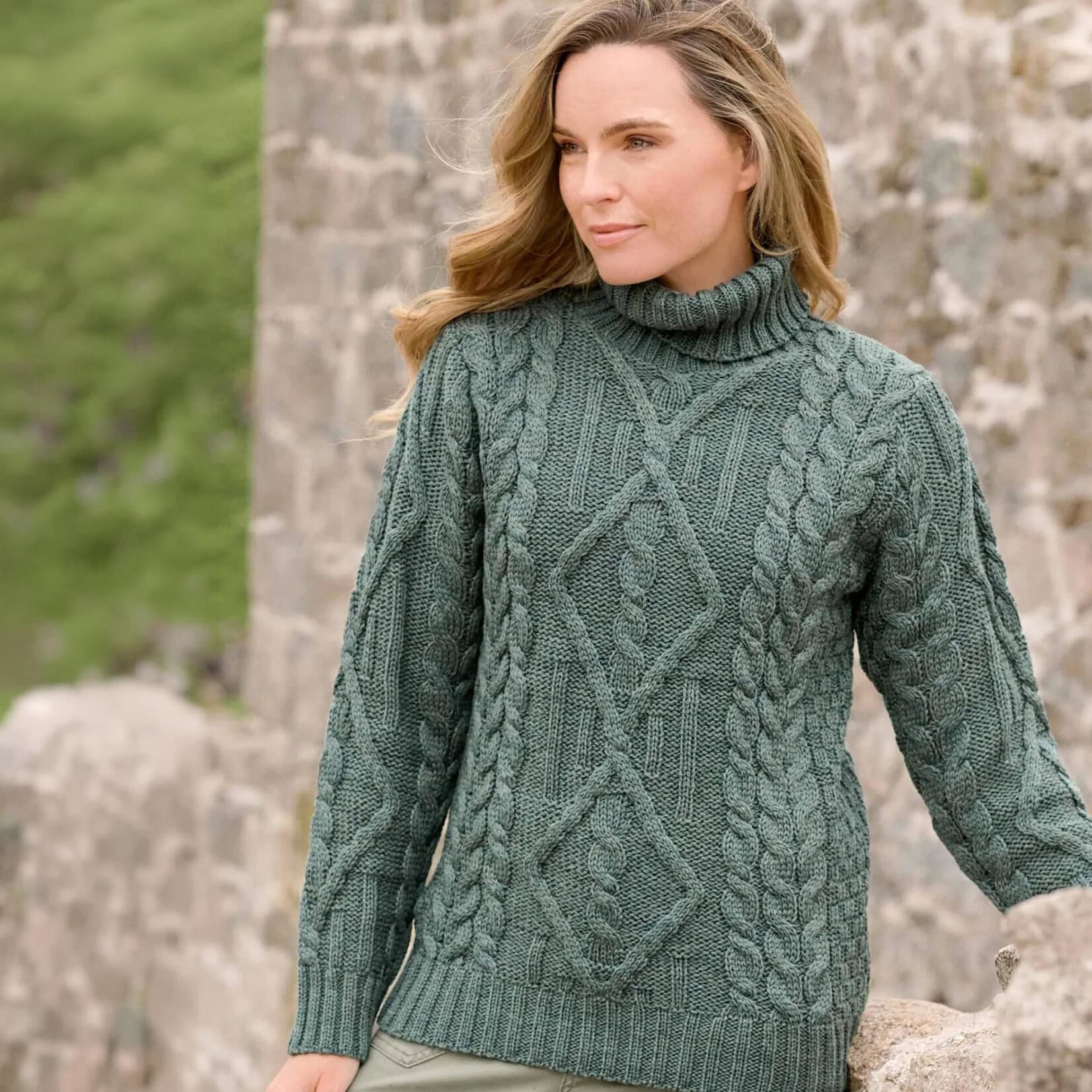 SWEATERS INCH TRADITIONAL TURTLE NECK SWEATER - Thundra