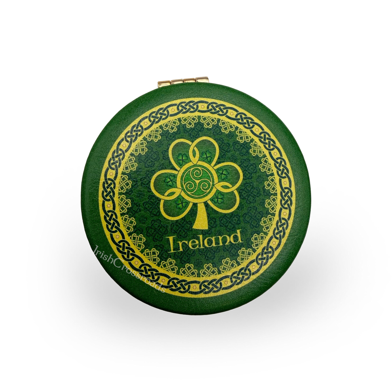 ACCESSORIES CLARA CRAFT COMPACT MIRROR - Spiral Shamrock