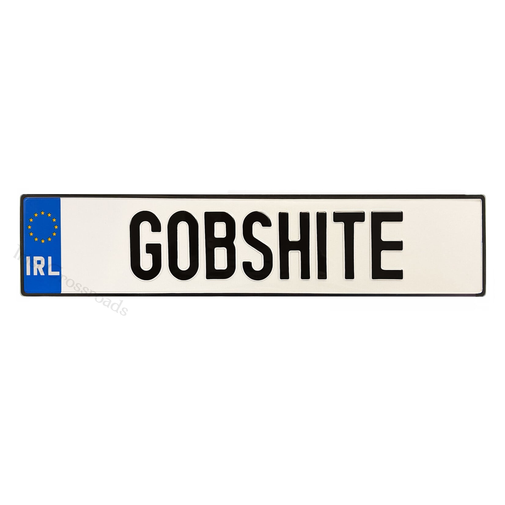 NOVELTY IRL LICENSE PLATE - Gobshite