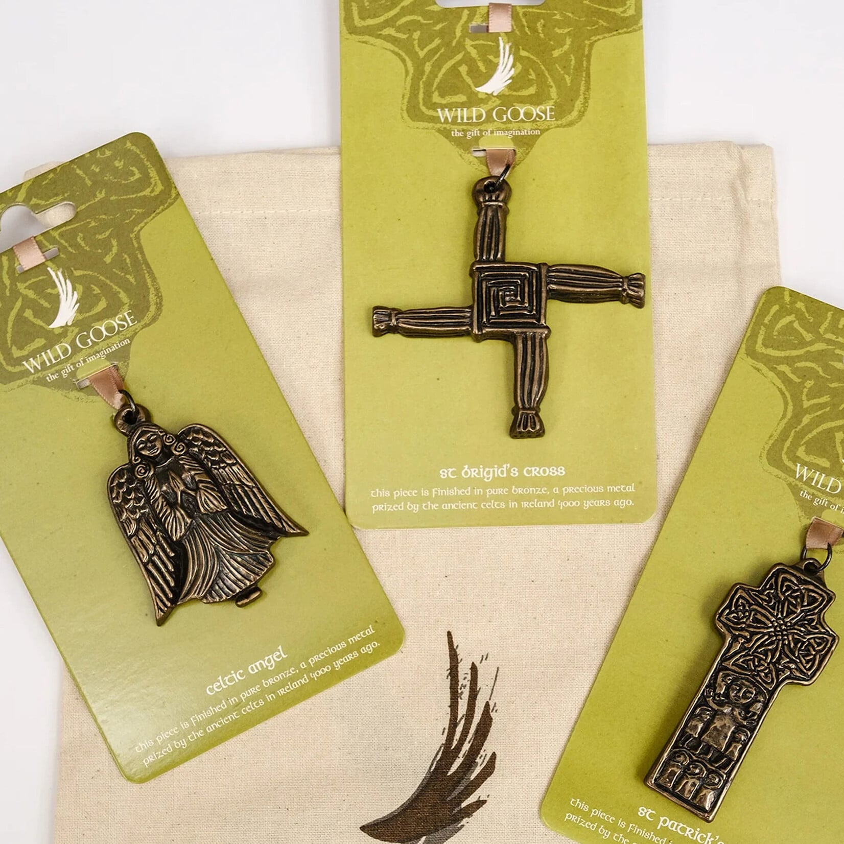 ORNAMENTS WILD GOOSE BRONZE ORNAMENT - St Patricks Cross