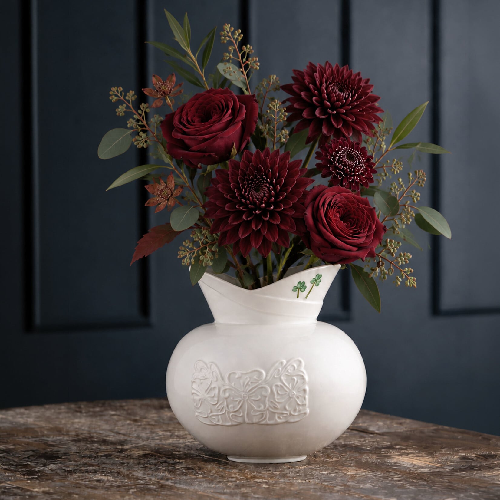 ORNAMENTS PREORDER - BELLEEK 2027 EVENT PIECE - Shamrock Nouveau Vase