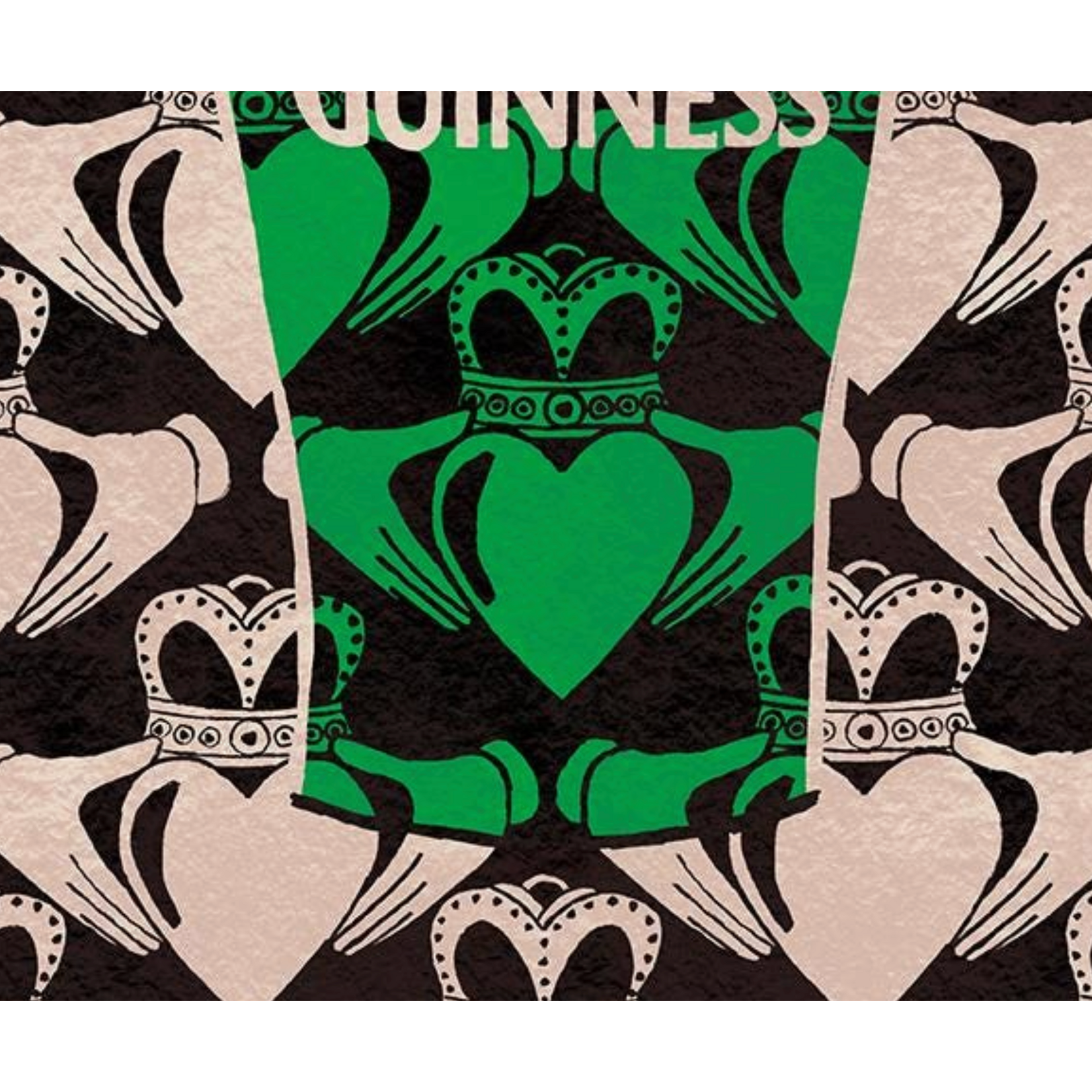 PLAQUES, SIGNS & POSTERS IRISH ART PRINT - Guinness Claddagh