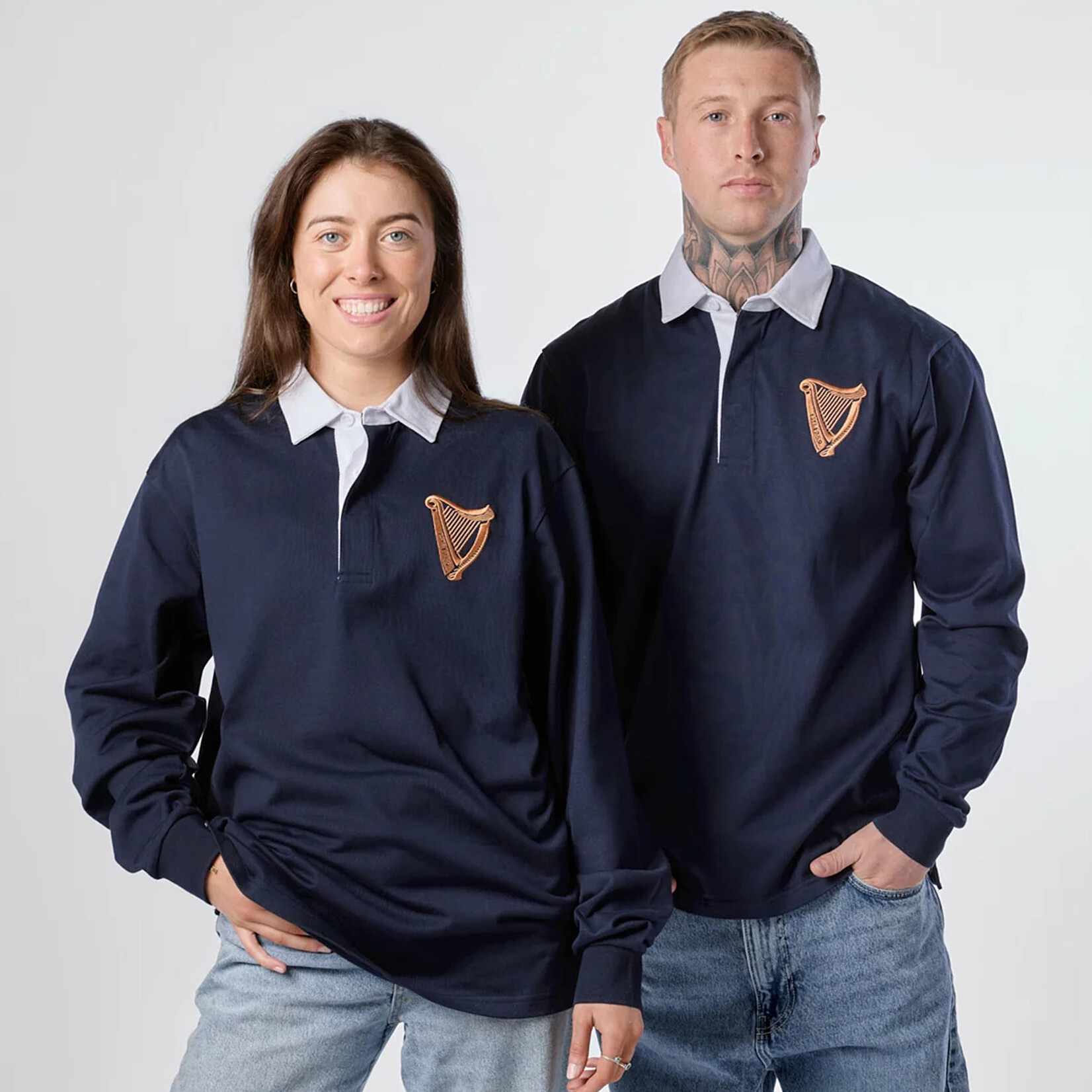 SPORTSWEAR GUINNESS NAVY HARP TRADITIONAL RUGBY