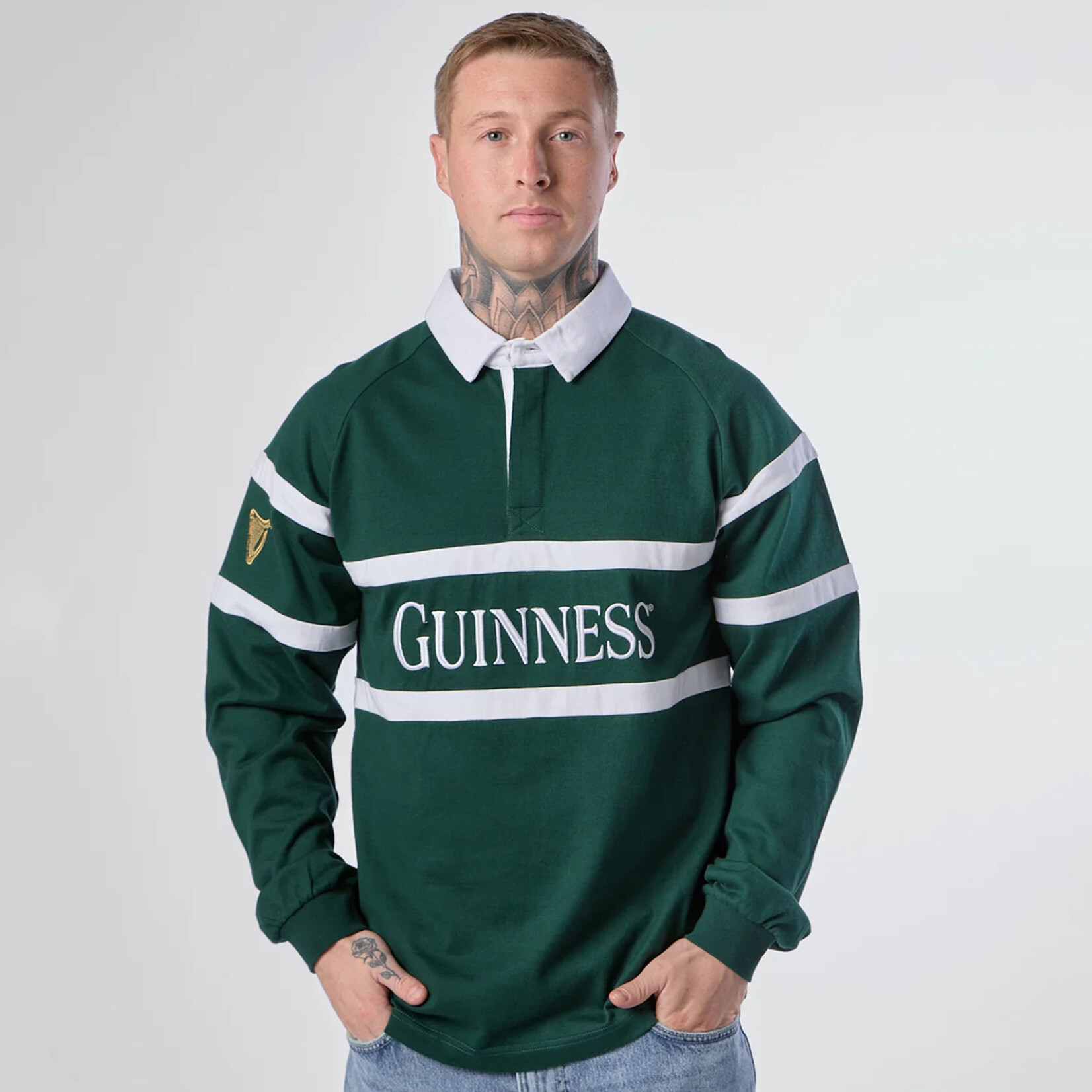 SPORTSWEAR GUINNESS GREEN TRADITIONAL RUGBY