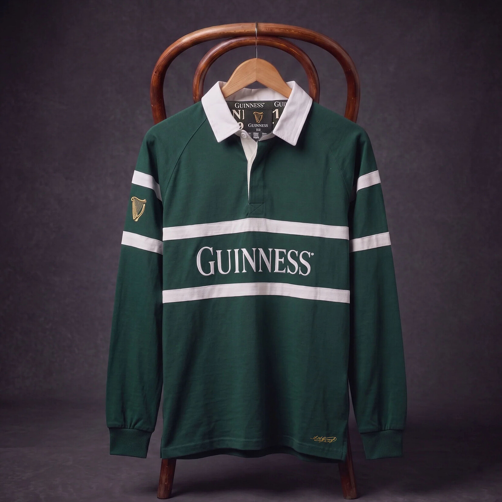 SPORTSWEAR GUINNESS GREEN TRADITIONAL RUGBY