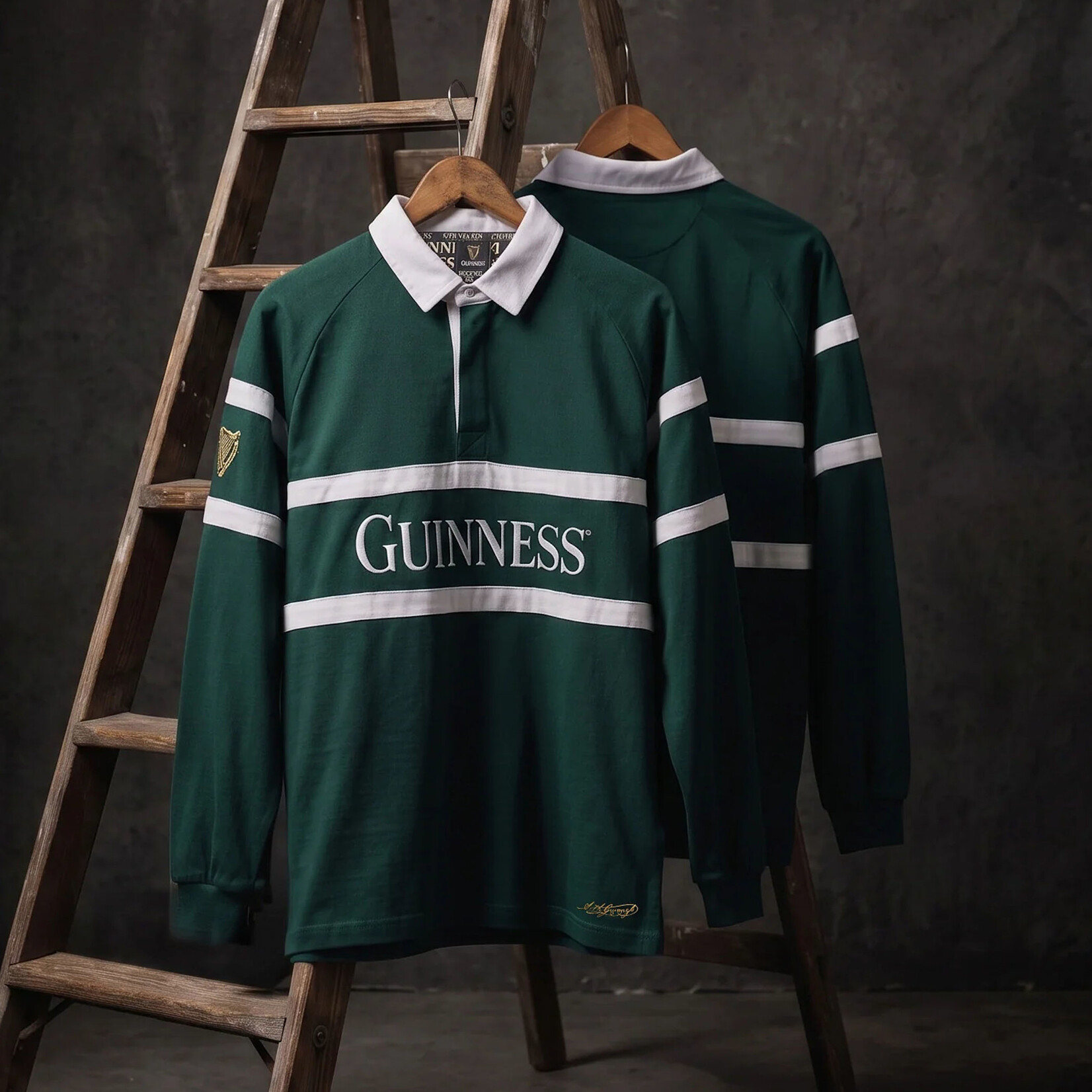 SPORTSWEAR GUINNESS GREEN TRADITIONAL RUGBY