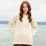 SWEATSHIRTS BUNCRANA UNISEX CREW NECK SWEATER - Natural