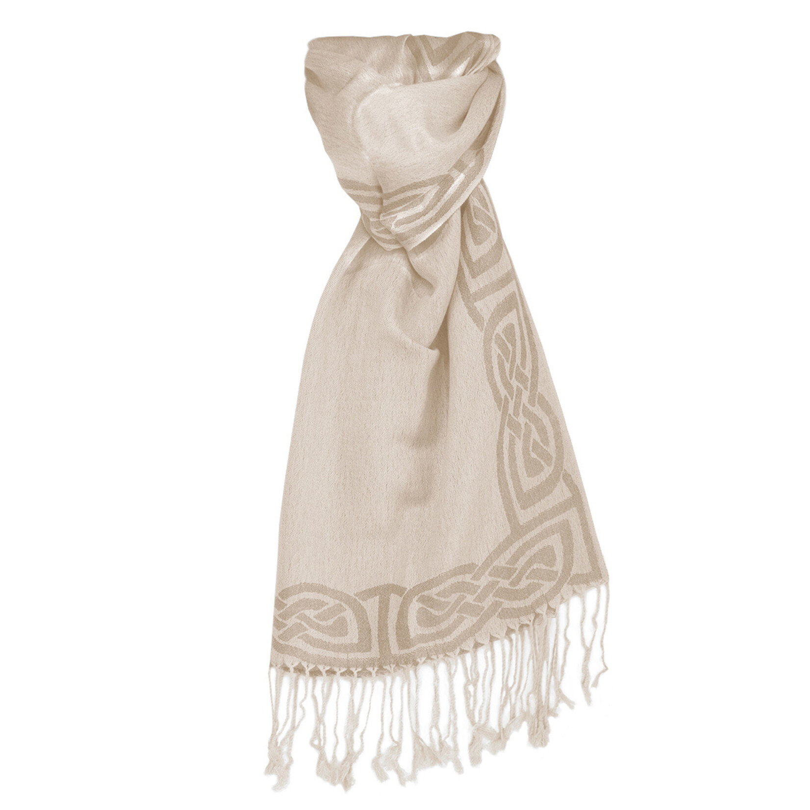 ACCESSORIES PF PASHMINA CELTIC STYLE SCARF - Taupe