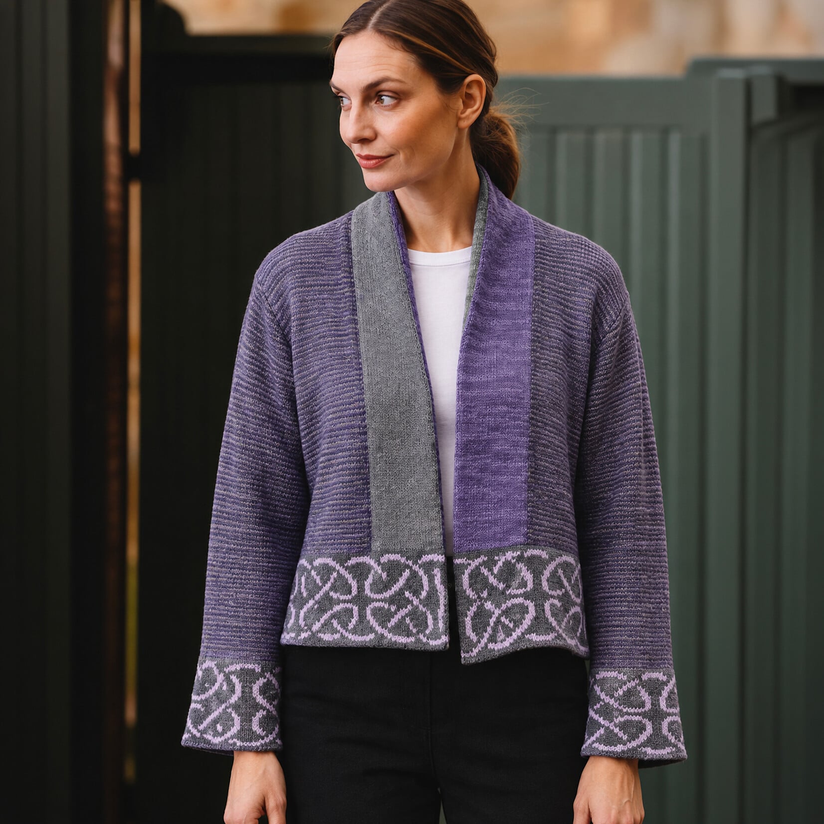 CAPES & RUANAS BILL BABER STAFFA JACKET - Thistle
