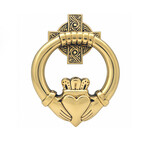 DECOR CLADDAGH BRASS DOOR KNOCKER - Medium