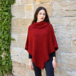 CAPES & RUANAS BILL BABER JURA SHAWL - Cardinal