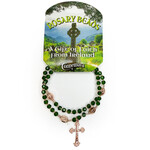 ROSARIES & JEWELRY STRETCH WRIST IRISH ROSARY BEADS - Green